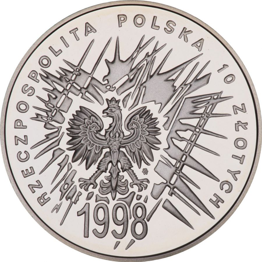 10 złotych 1998 - 80. rocznica odzyskania niepodległości