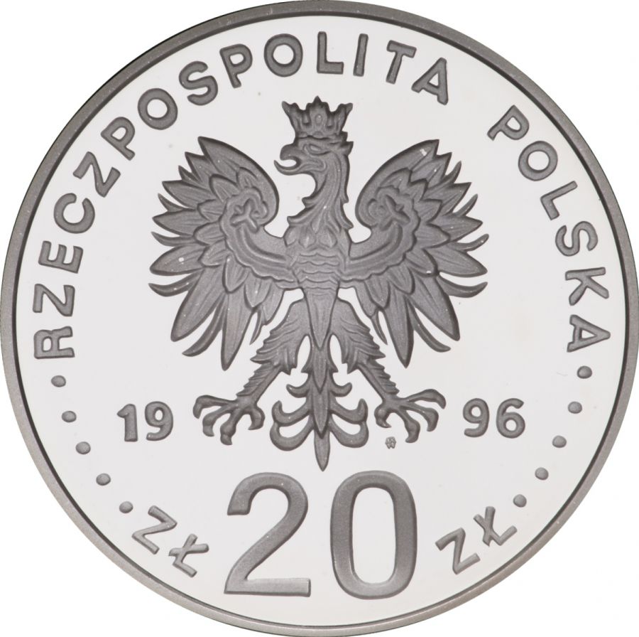 20 złotych 1996 - IV wieki stołeczności Warszawy