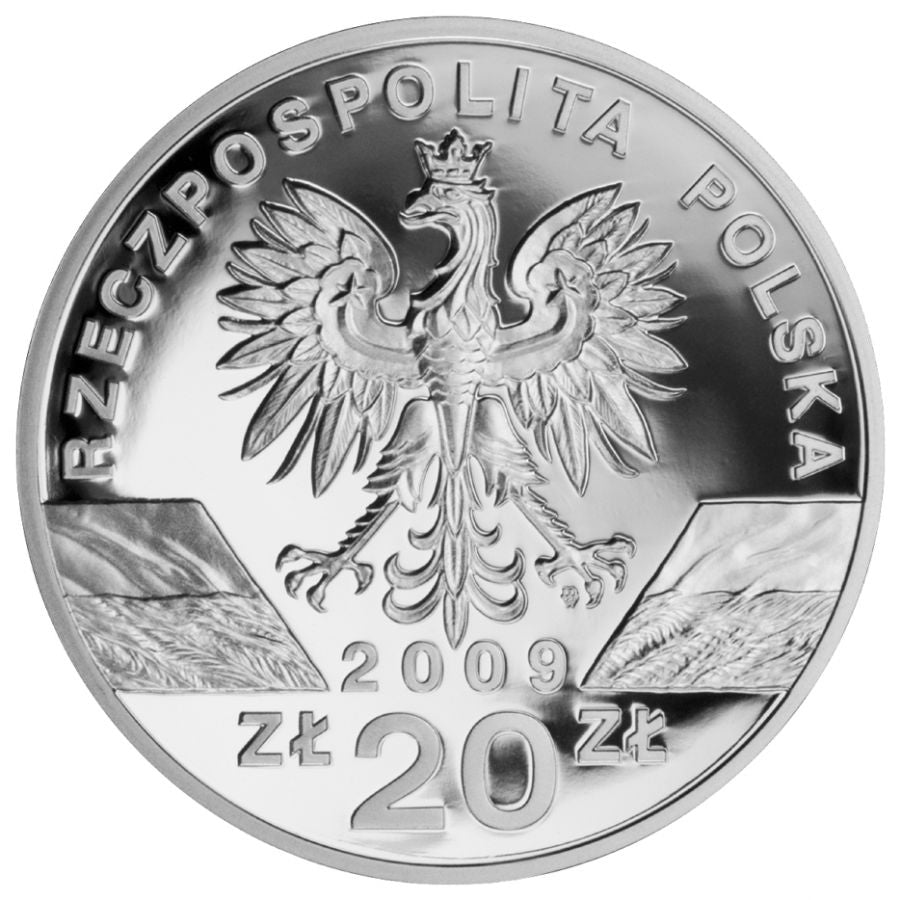 20 złotych 2009 - Zwierzęta świata - Jaszczurka zielona