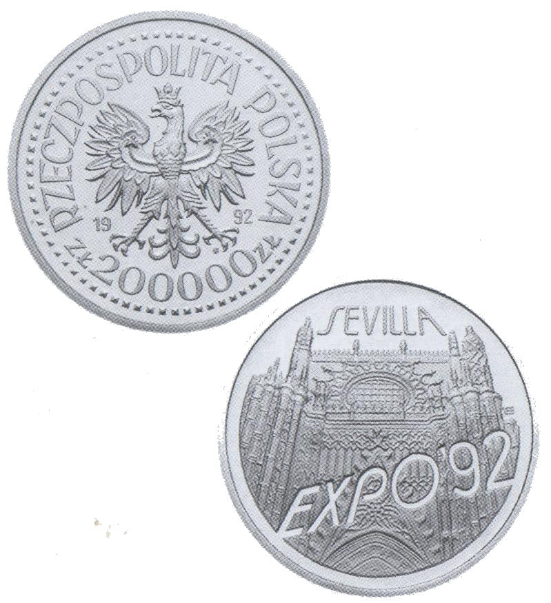 200000 złotych 1992 - EXPO '92 - Sevilla