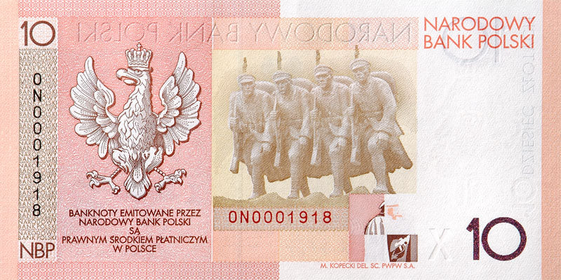 Banknot 10 złotych 2008 - 90. rocznica odzyskania niepodległości - Józef Piłsudski