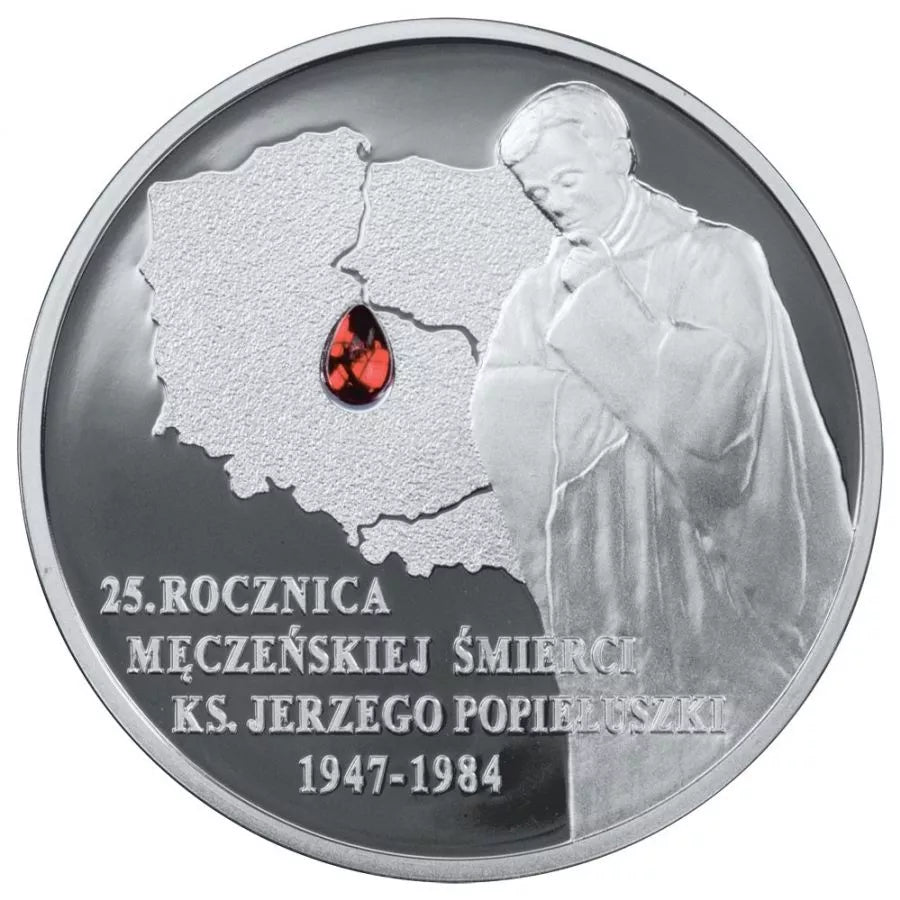 10 złotych 2009 - 25. rocznica męczeńskiej śmierci księdza Jerzego Popiełuszki