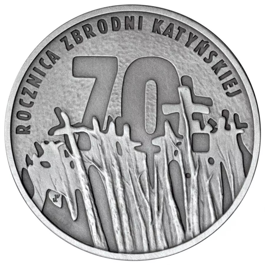 10 złotych 2010 - 70. rocznica zbrodni katyńskiej