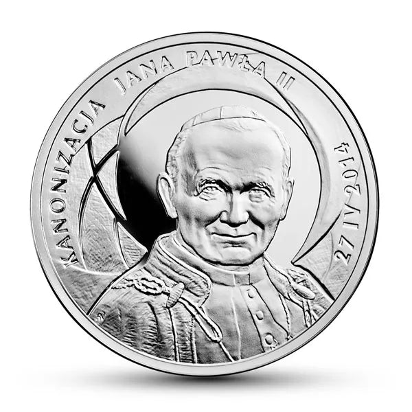 10 złotych 2014 - Kanonizacja Jana Pawła II
