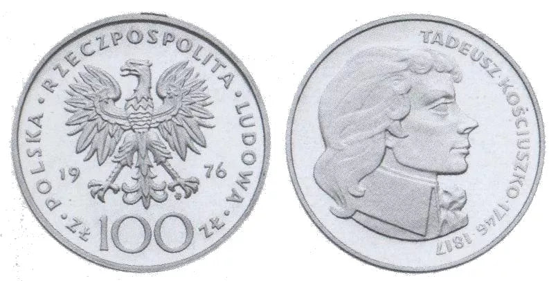 100 złotych 1976 - Tadeusz Kościuszko