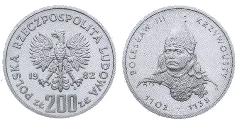 200 złotych 1982 - Bolesław Krzywousty