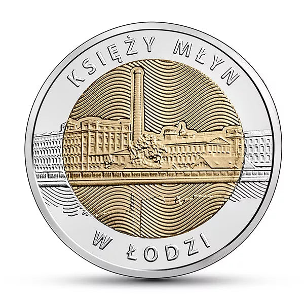 5 złotych 2016 - Odkryj Polskę - Księży Młyn w Łodzi