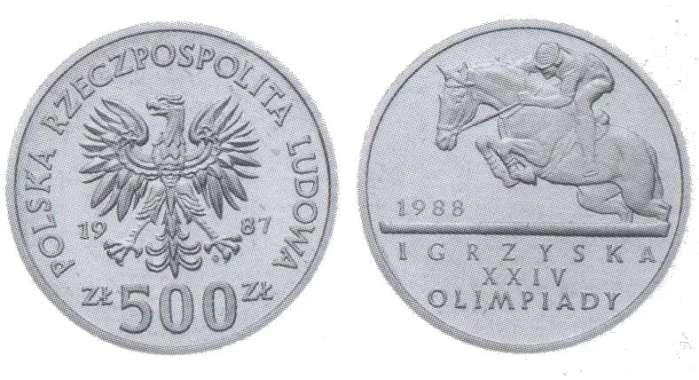 500 złotych - Igrzyska Olimpijskie - Seul 1988