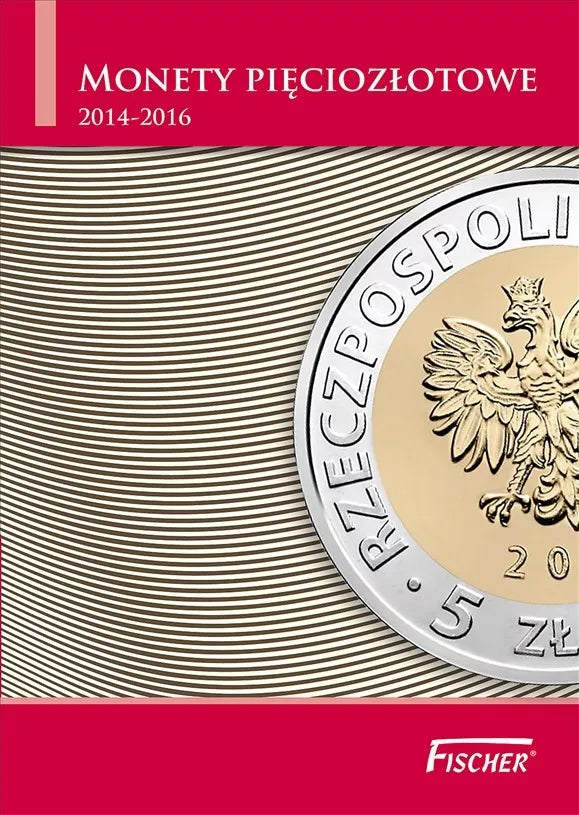 Album klaser - monety pięciozłotowe 2014-2016 Fischer